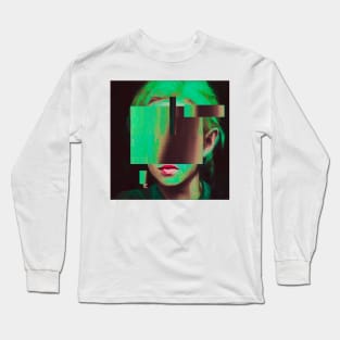 YOU ARE DONE Glitch Art Portrait Long Sleeve T-Shirt